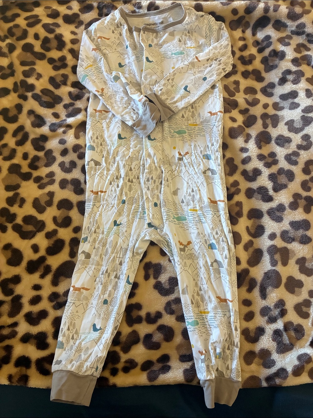 Magnetic Me Cream Woodland Adventure One-Piece 9-12 months